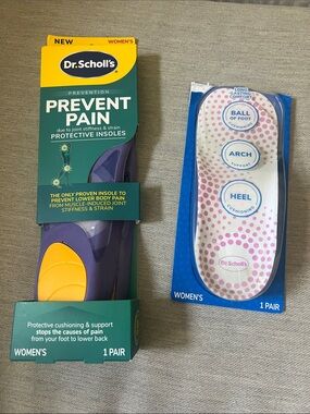 Dr. Scholl's Women's Purple and Yellow Prevent Pain Protective Insoles